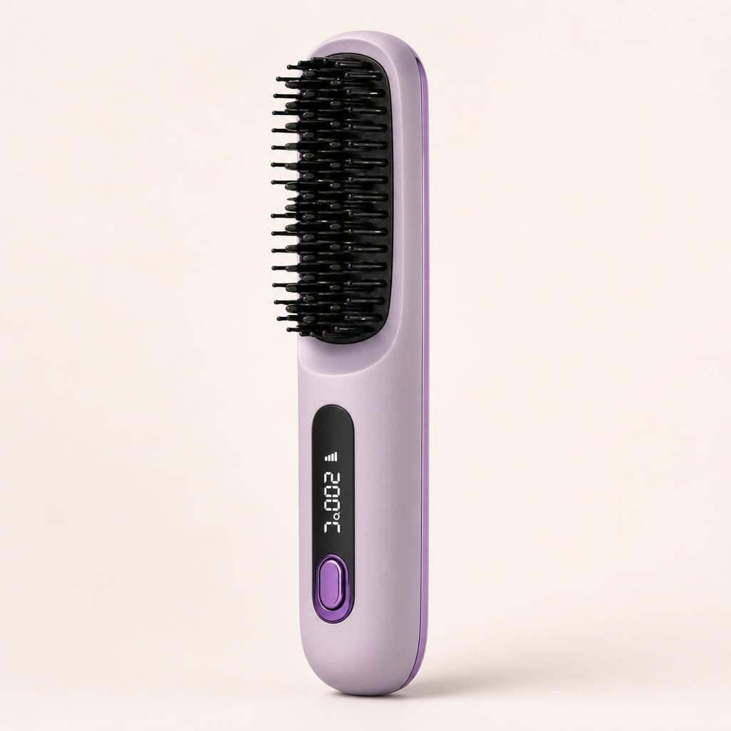 Cepillo alisador inalámbrico Brila en violeta