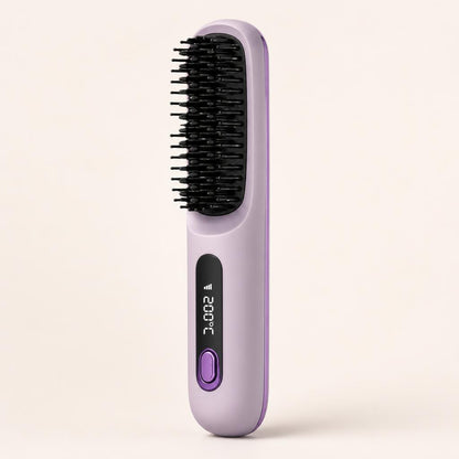 Cepillo alisador inalámbrico Brila en violeta