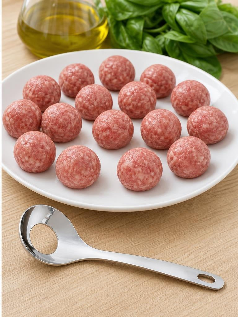 Boulettes régulières avec la cuillère Brila (image illustrative)